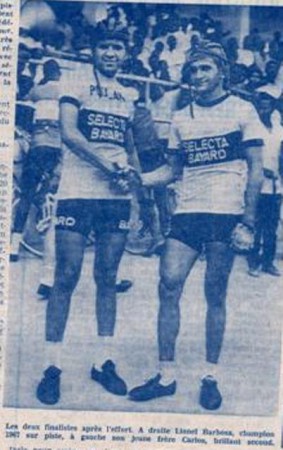 LIONEL Champion senegal sur Piste 1967 et Carlos